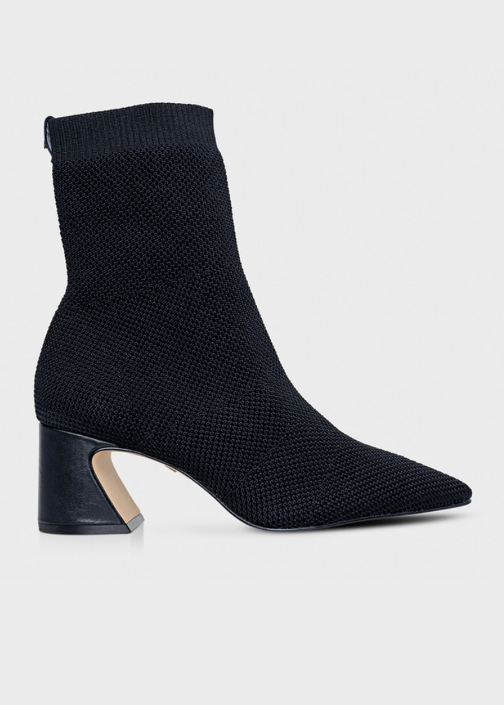 Wave Knit Mid-Heel Boot