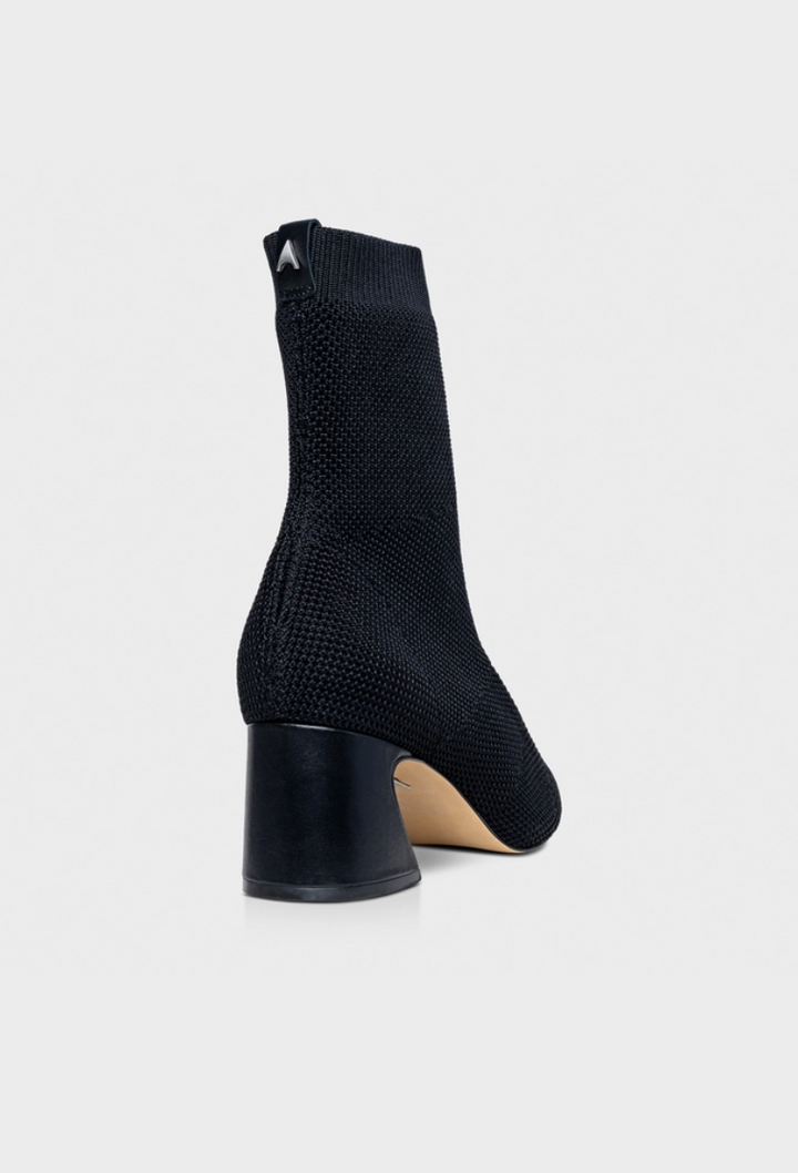 Wave Knit Mid-Heel Boot