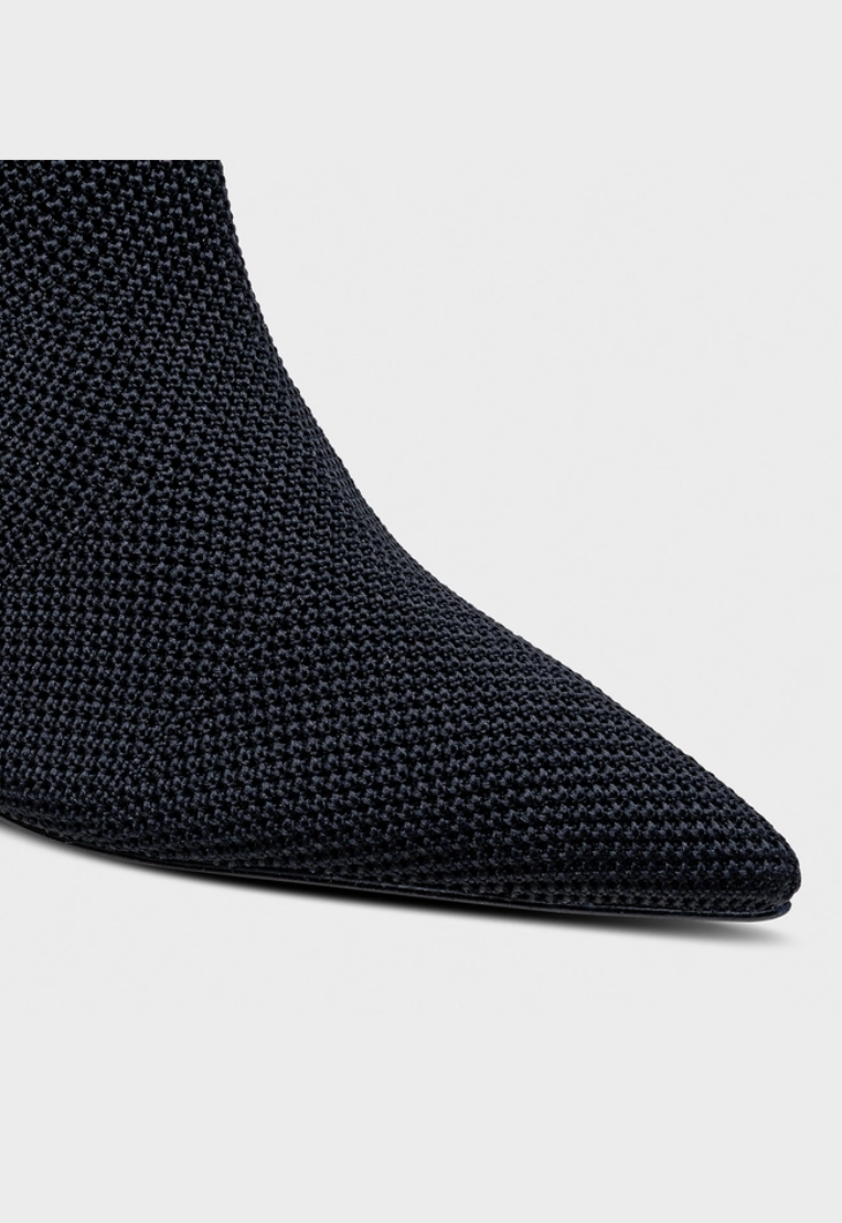 Wave Knit Mid-Heel Boot