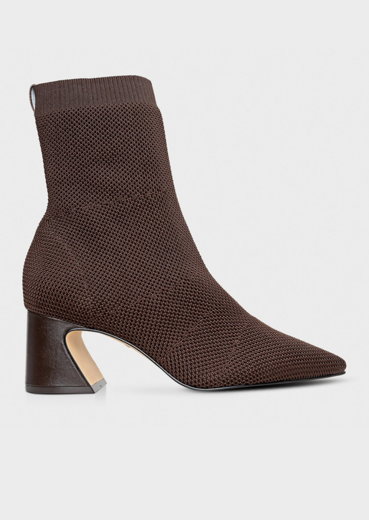 Wave Knit Mid-Heel Boot