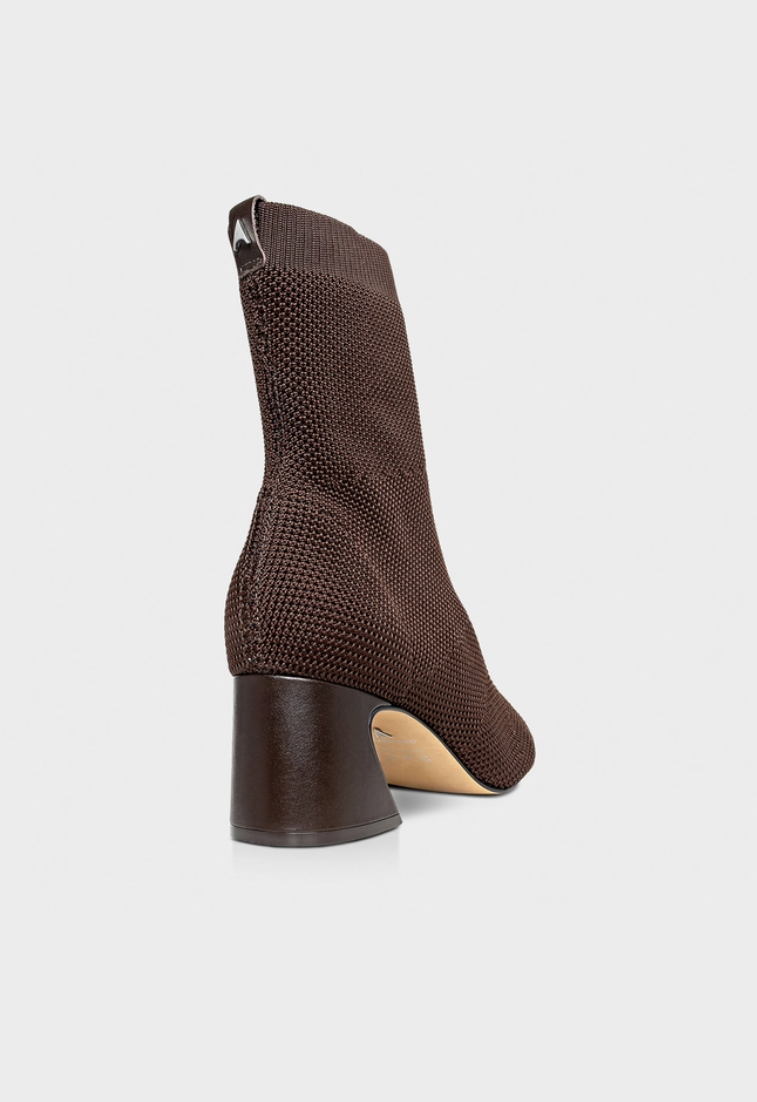 Wave Knit Mid-Heel Boot