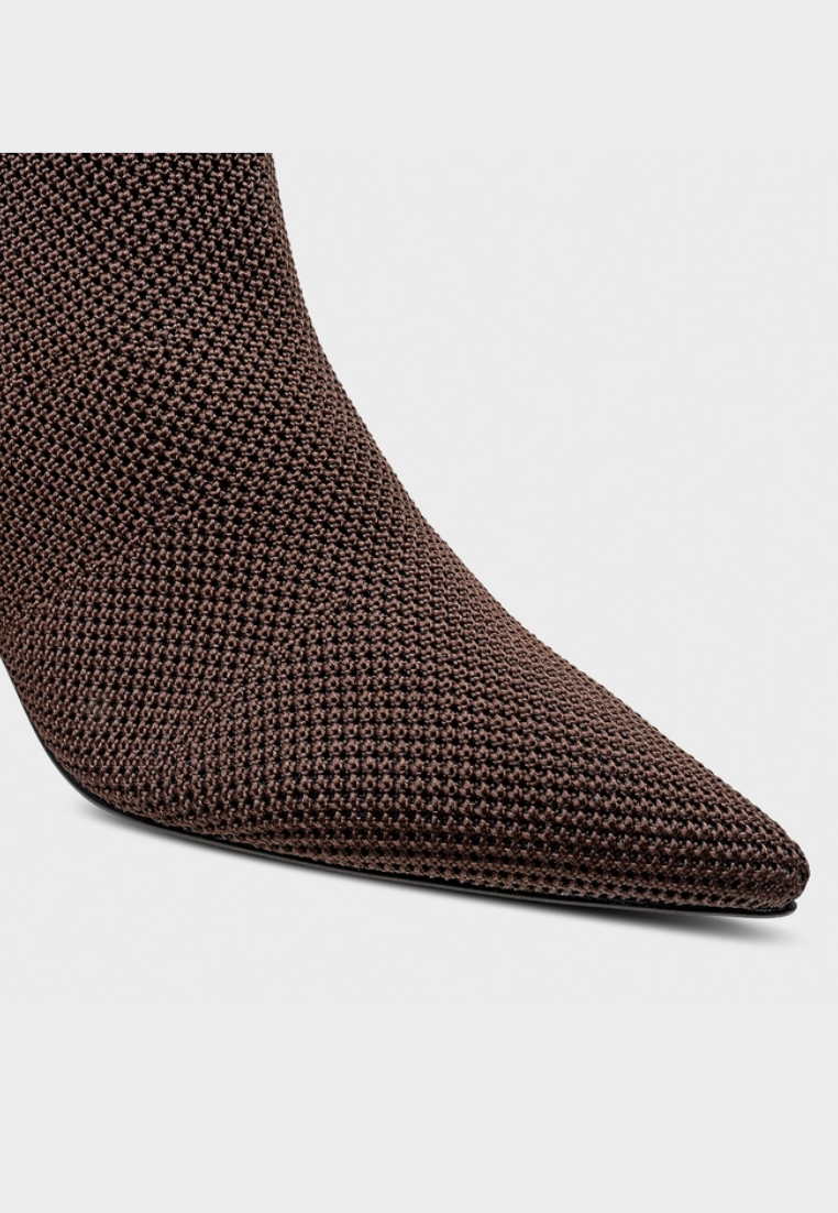 Wave Knit Mid-Heel Boot