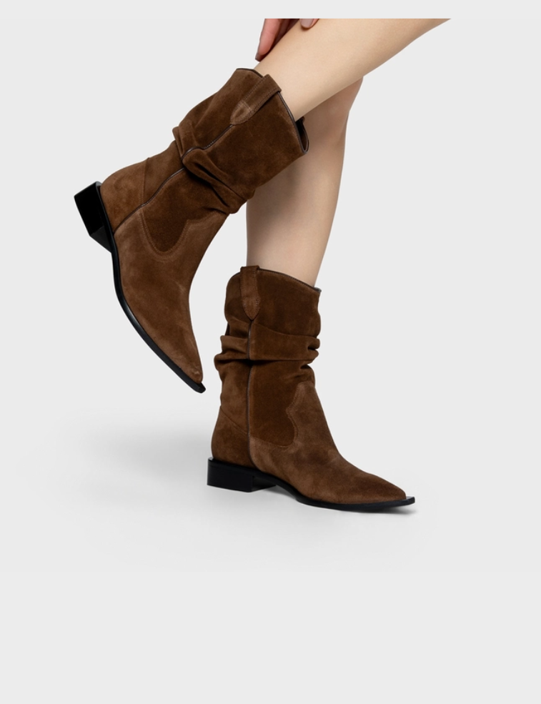 Bota Western Slouchy Couro