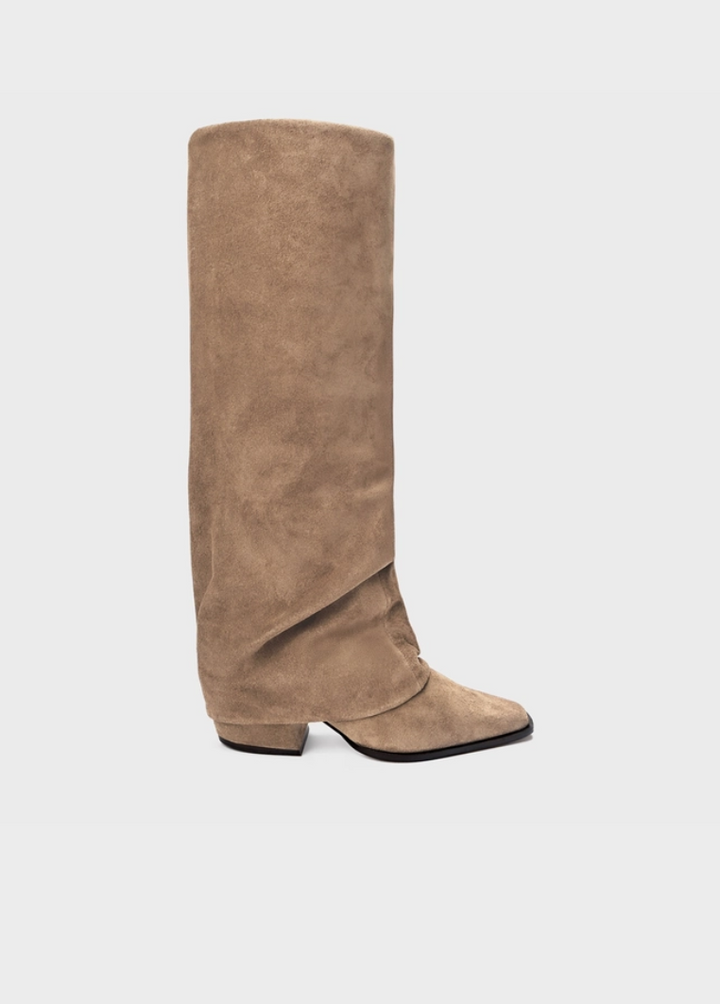 Leather Cape Western Boots