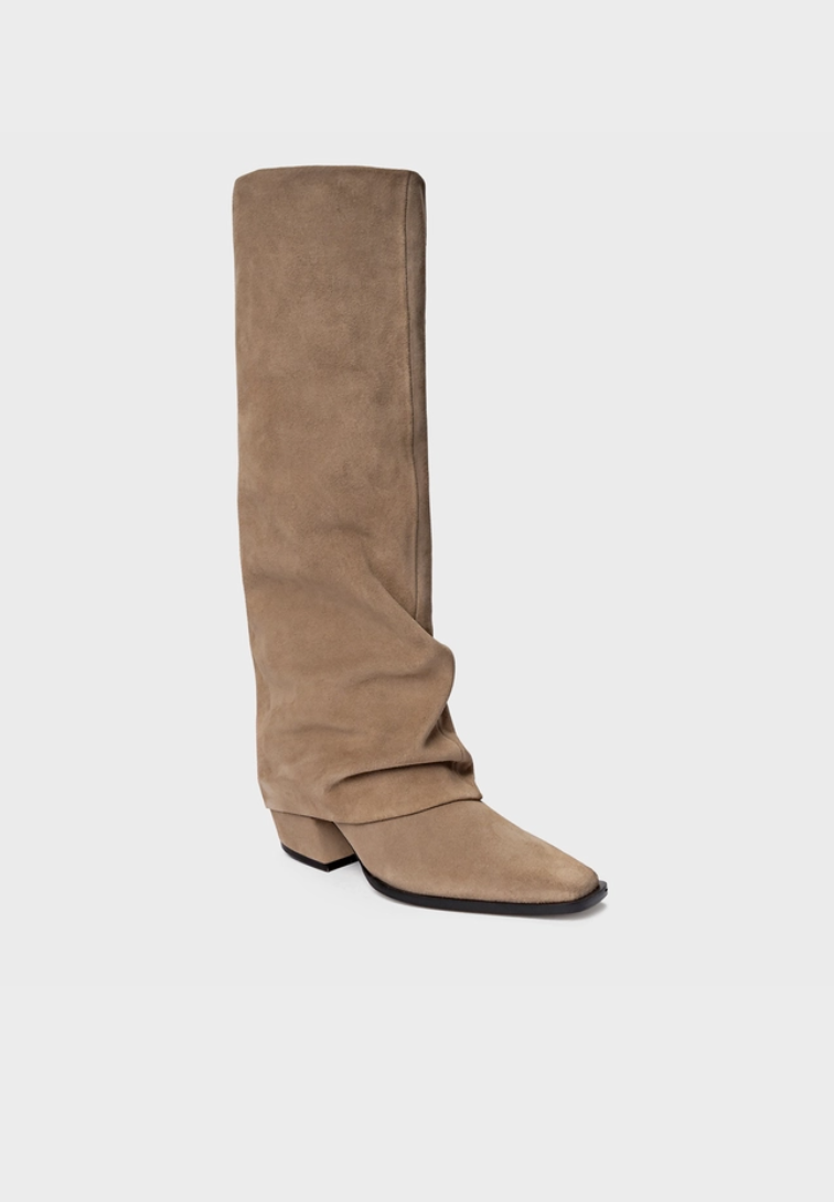 Leather Cape Western Boots