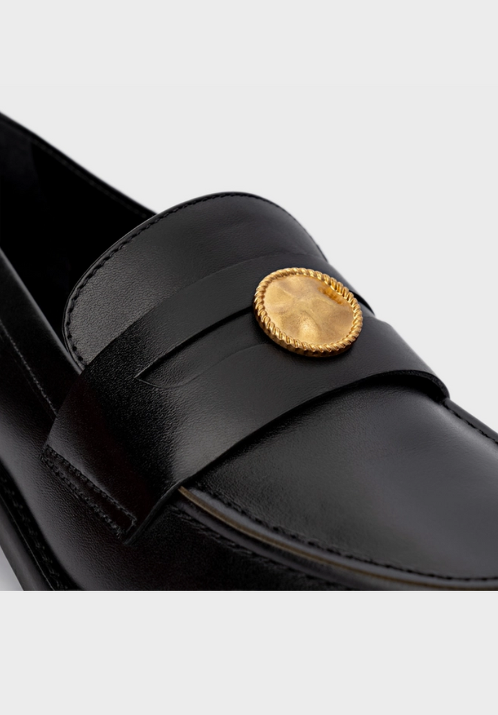 Leather Coin Loafer