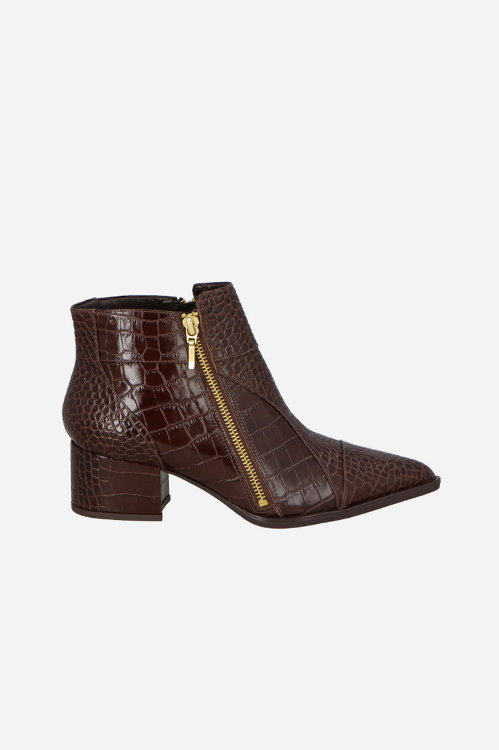 Croco Leather Boots