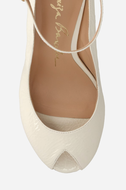 Scarpin Anabela Couro