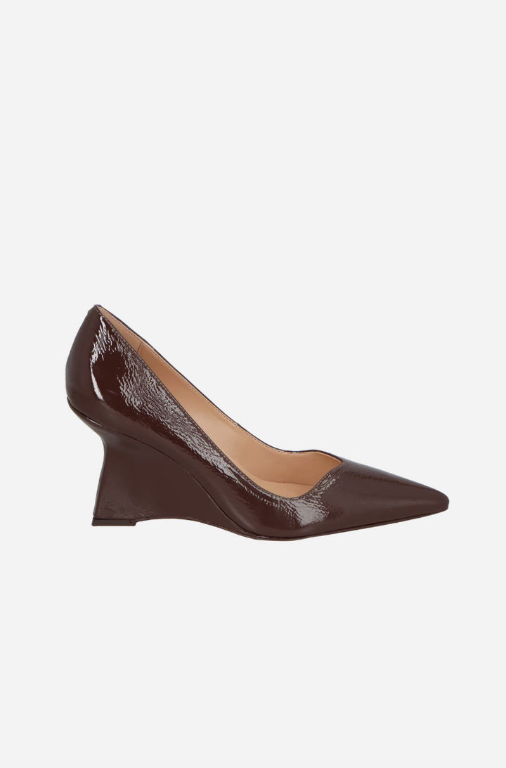 Leather Wedge Pumps