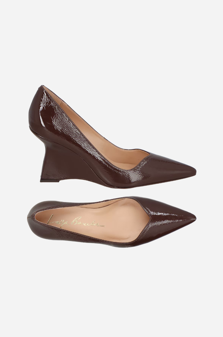 Leather Wedge Pumps