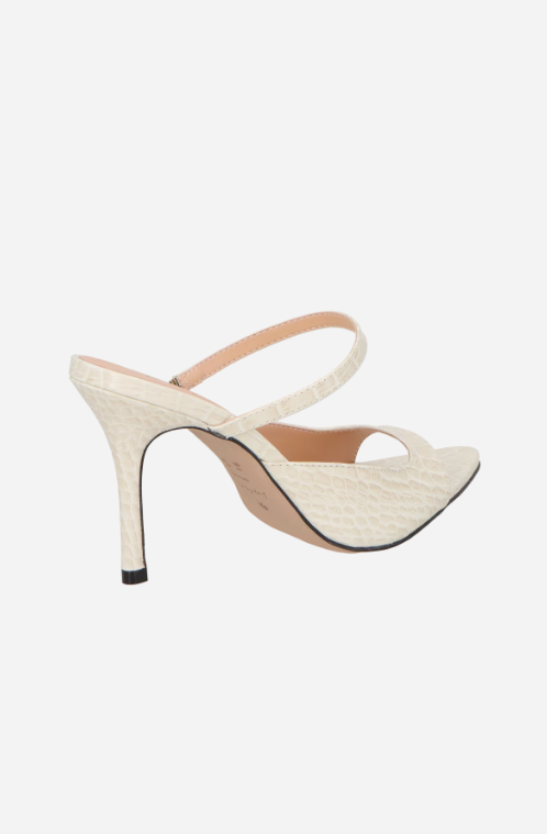 Croco Leather Mule