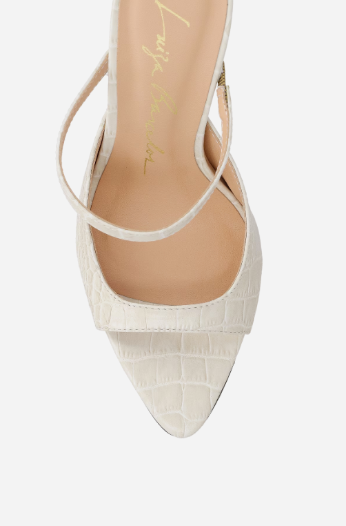 Croco Leather Mule