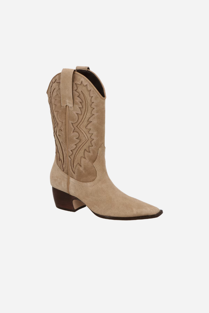 Suede Western Boots