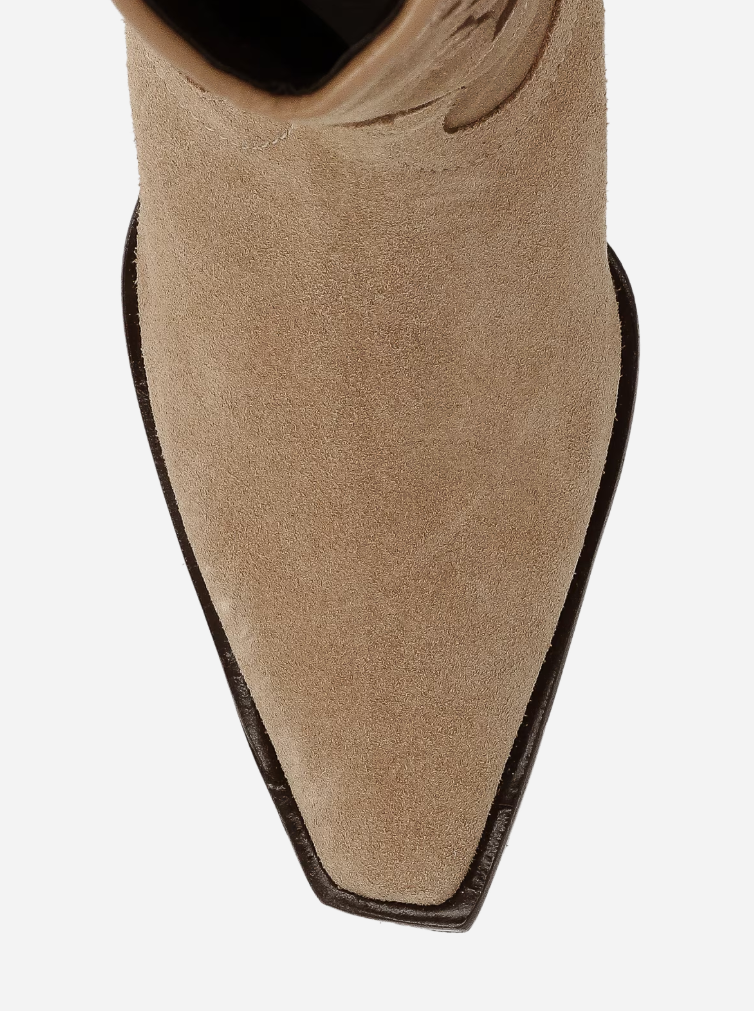 Suede Western Boots