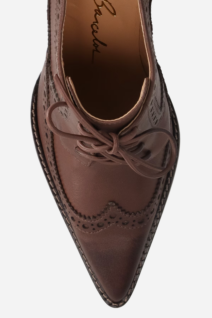 Scarpin Oxford Couro