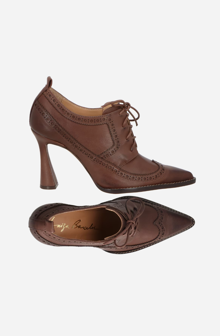Scarpin Oxford Couro