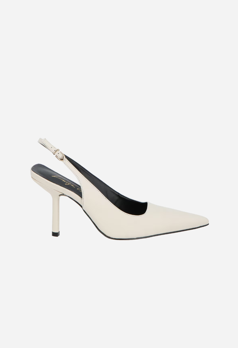Leather Slingback Pumps