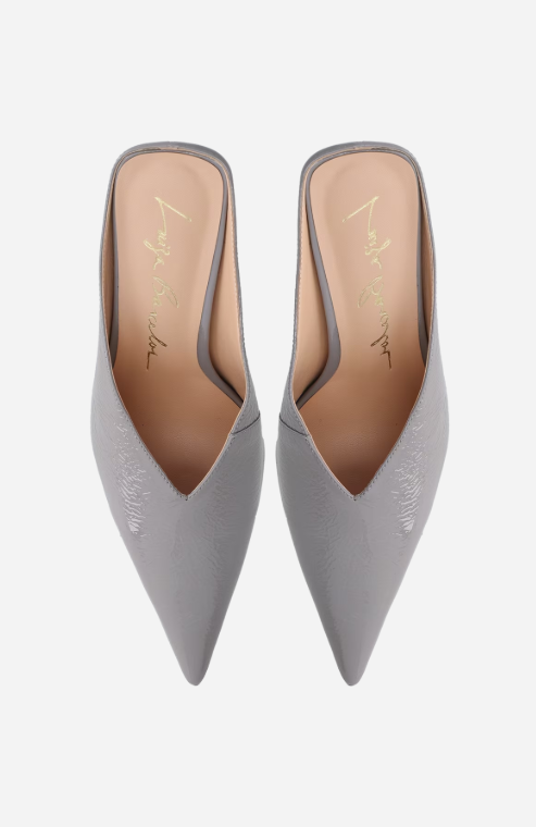 Leather Mule Pumps