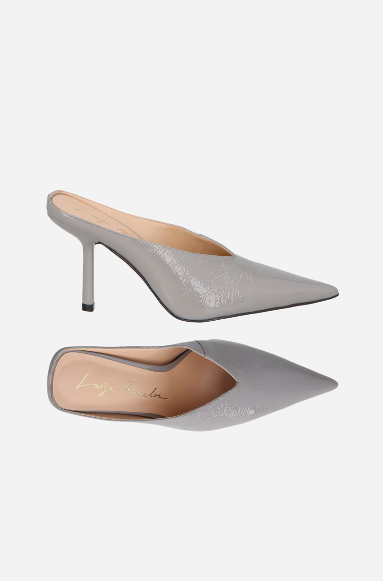 Leather Mule Pumps