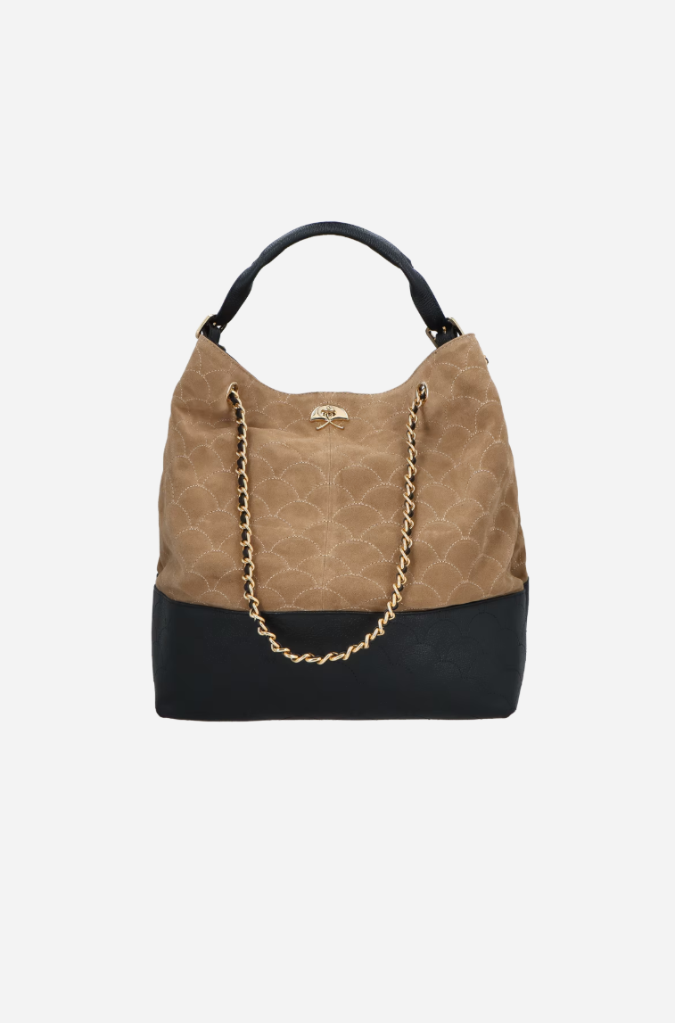 Bolsa  Couro Camurça