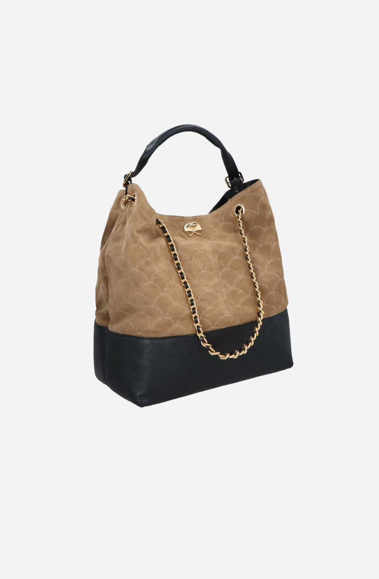 Bolsa  Couro Camurça