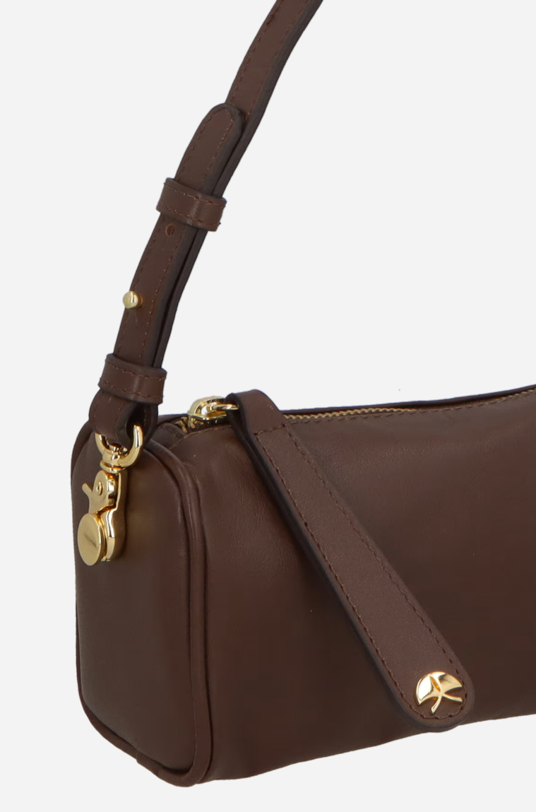 Leather Baguette Bag