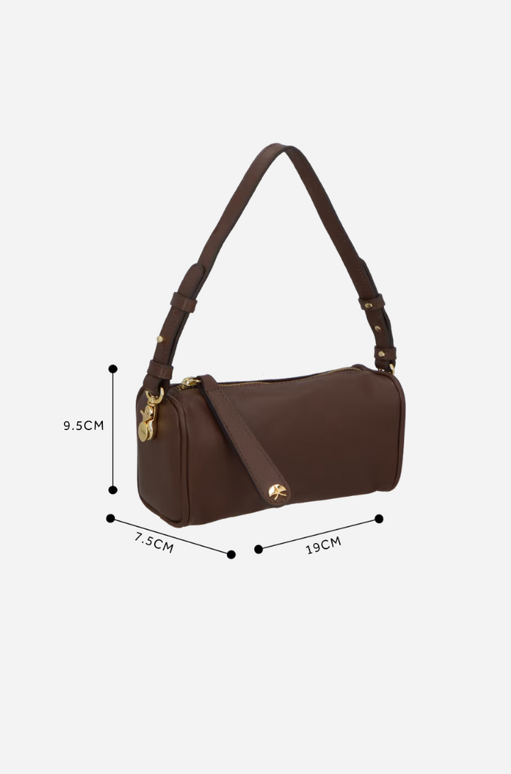 Leather Baguette Bag