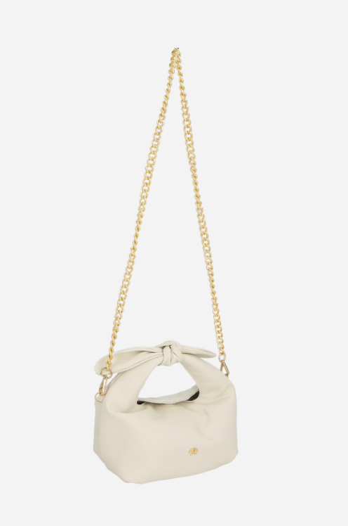 Leather Knot Hobo Bag