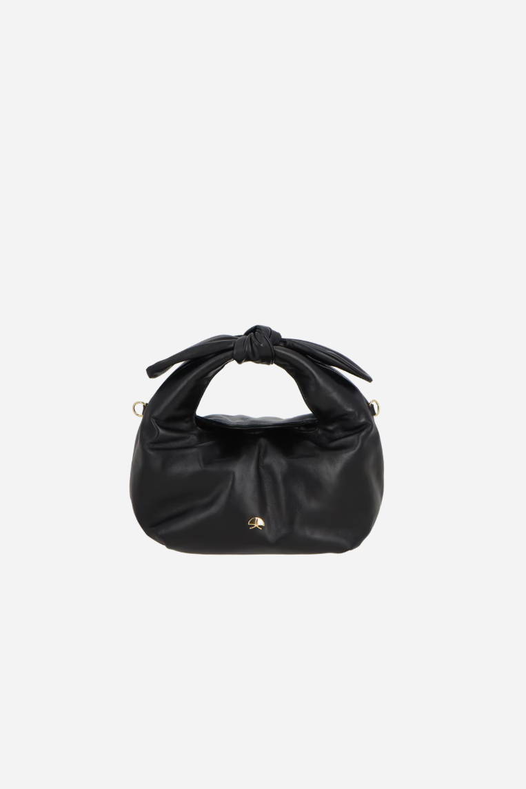 Leather Knot Hobo Bag