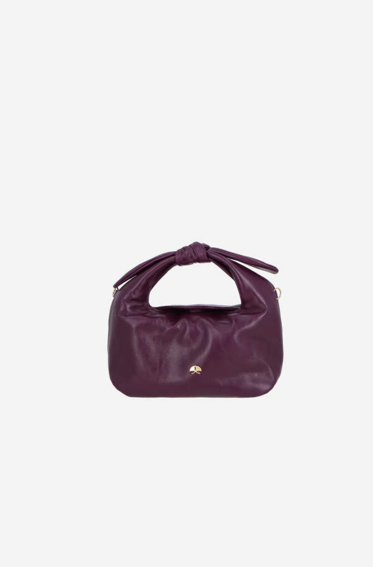 Leather Knot Hobo Bag