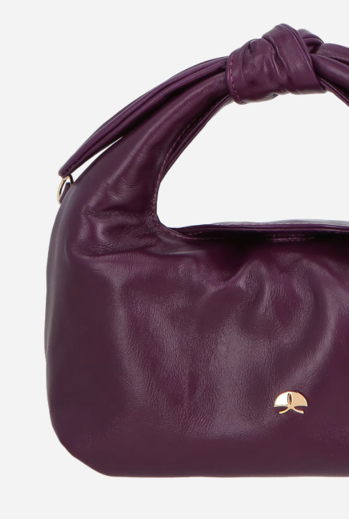 Leather Knot Hobo Bag