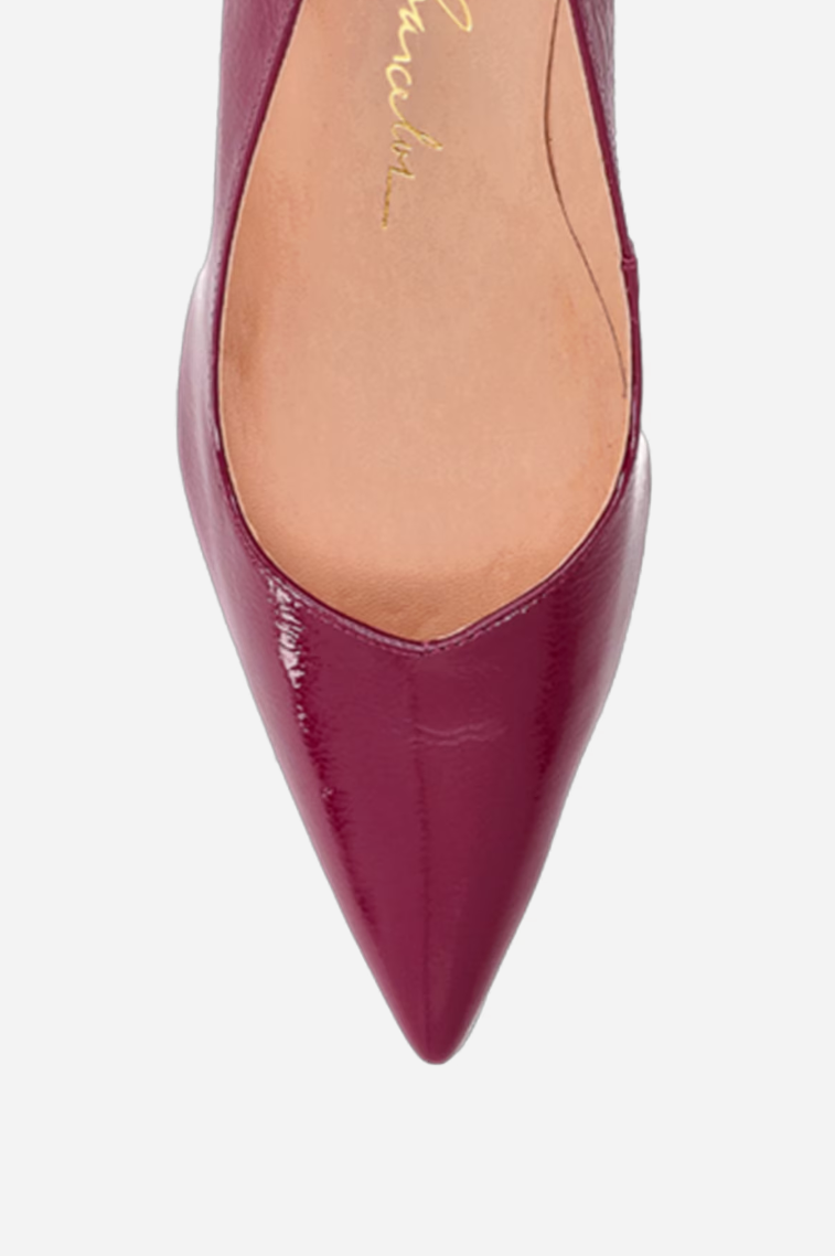 Scarpin Anabela Couro