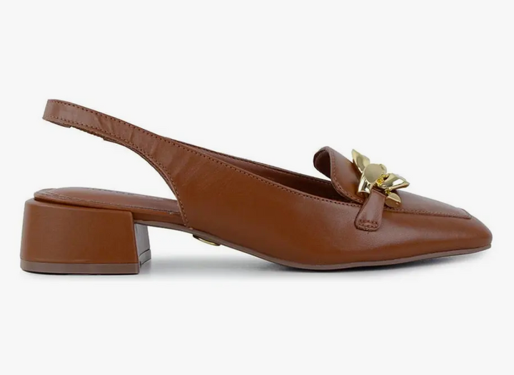 Leather Slingback Pumps