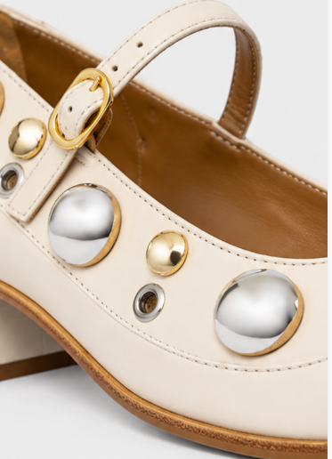 Mixed Balls Leather Pumps