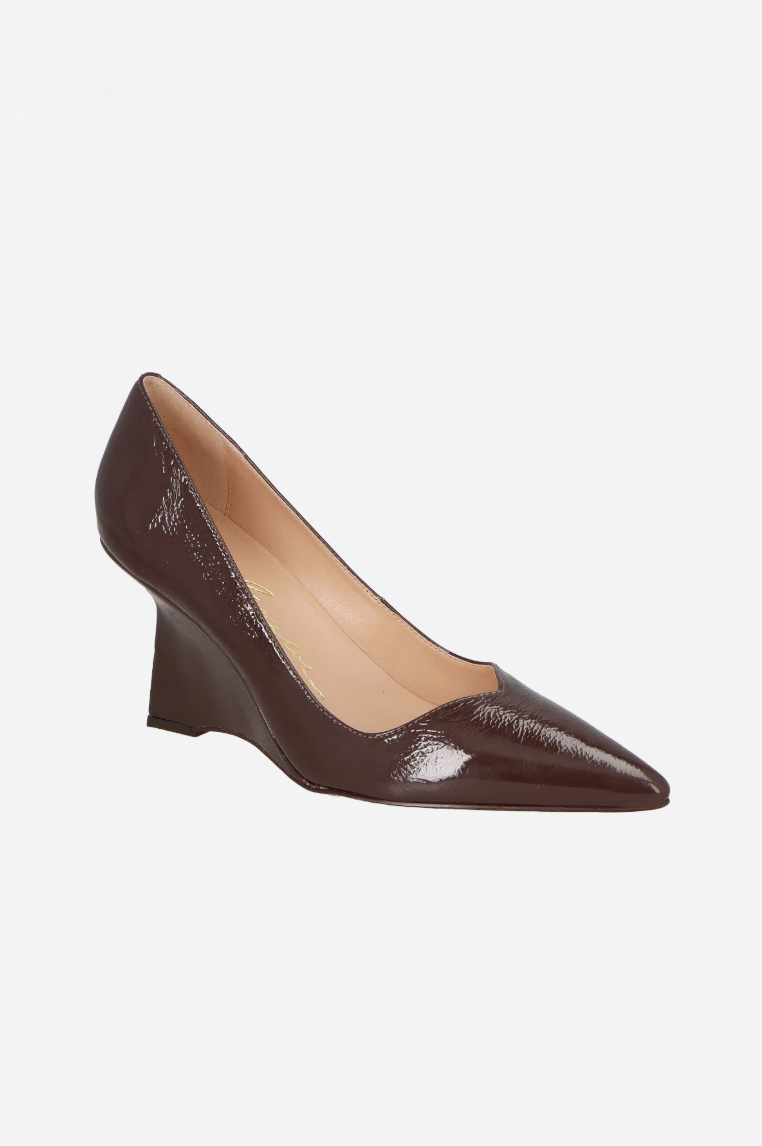 Leather Wedge Pumps