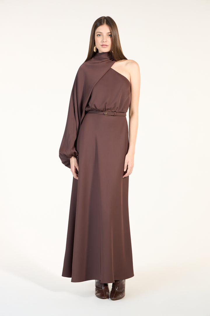 Vestido Longo Assimétrico