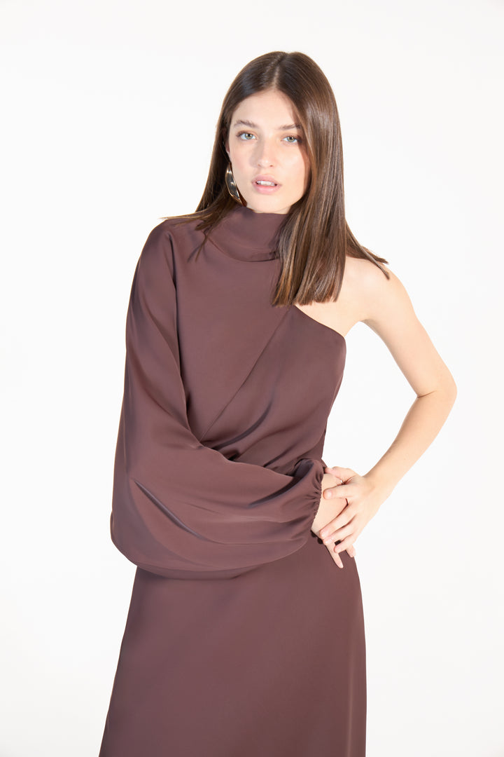 Vestido Longo Assimétrico