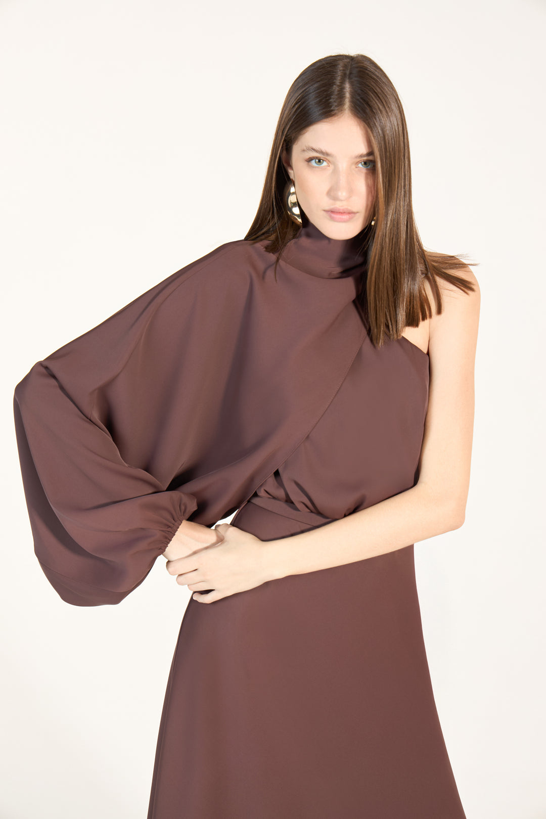 Vestido Longo Assimétrico