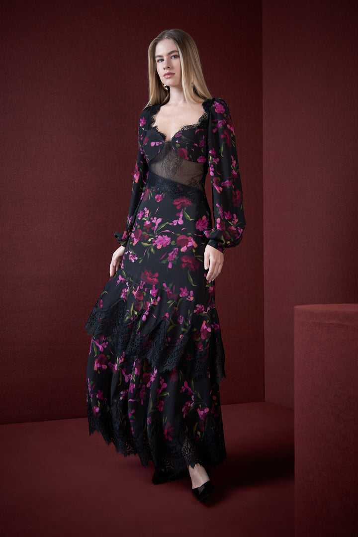 Vestido Maxi Midi Floral