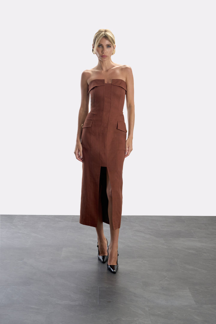 Vestido Alfaiataria Bolsos