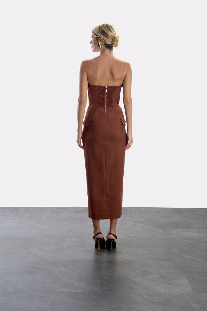 Vestido Alfaiataria Bolsos