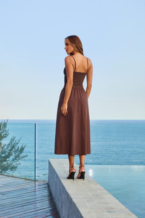 Textured Midi Dress
