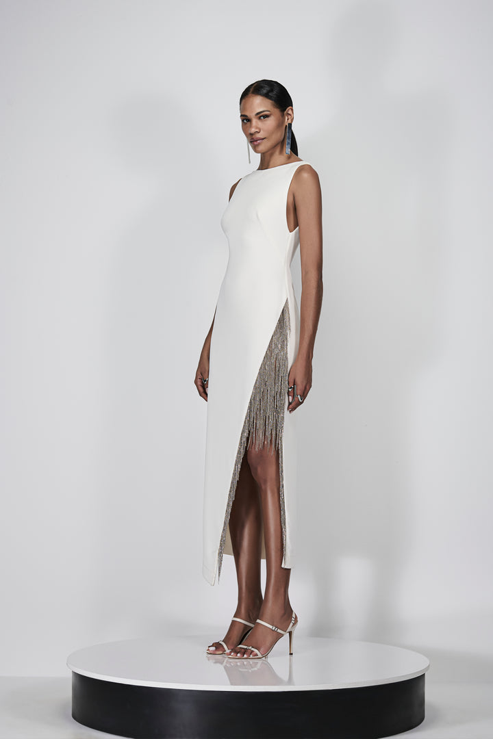 Vestido Midi Bordado Chain