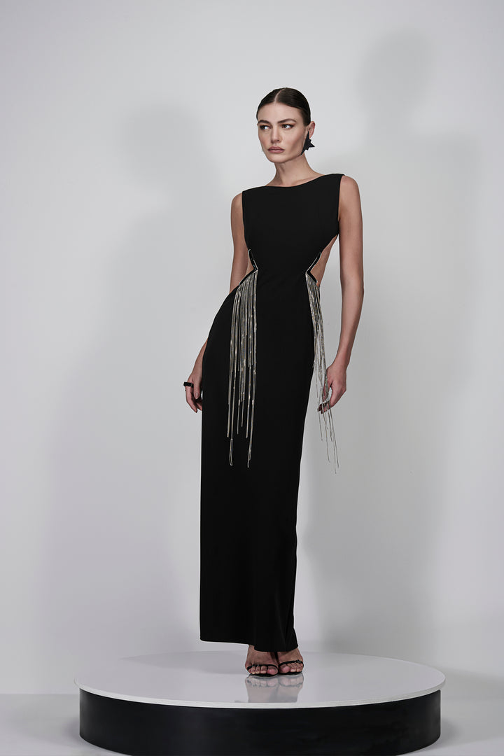 Vestido Longo Correntes