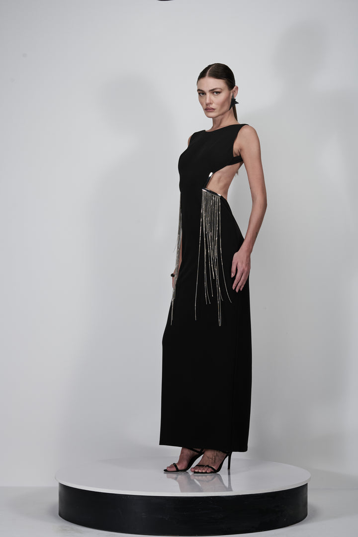 Vestido Longo Correntes