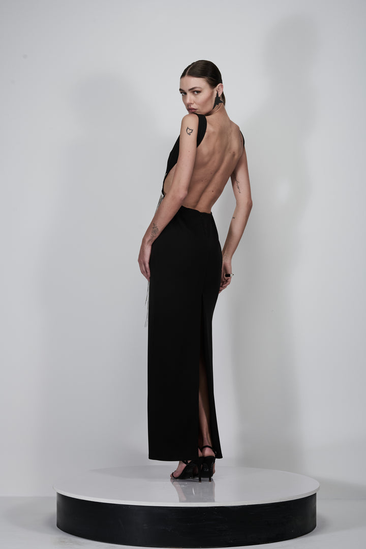 Vestido Longo Correntes