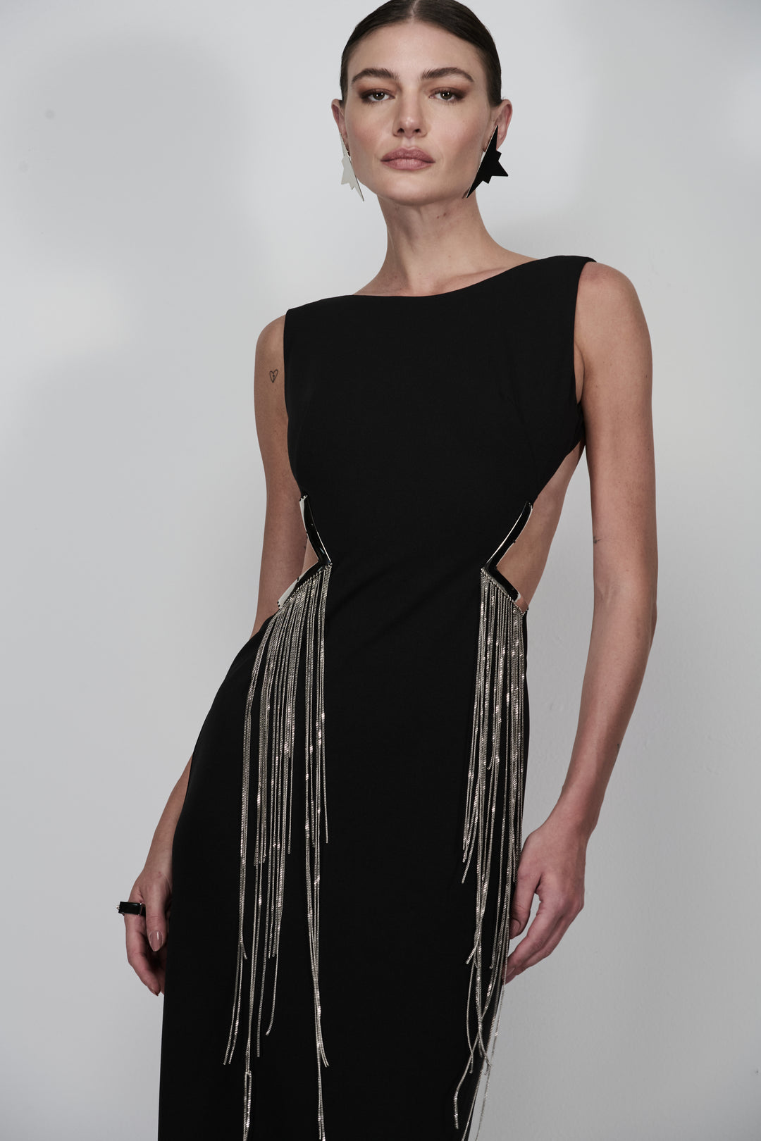Vestido Longo Correntes