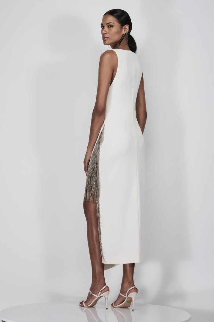 Vestido Midi Bordado Chain
