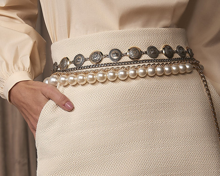 Anne Fernandes Coin and Chain Belt