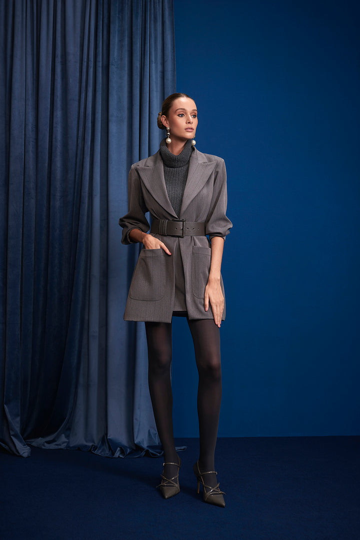 Anne Fernandes Tailored Blazer+Skirt Set